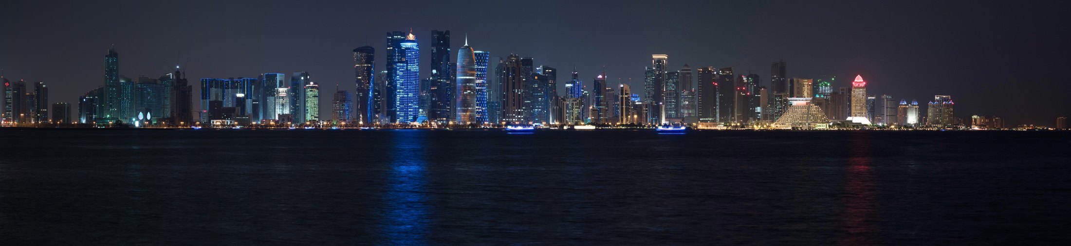 Doha Qatar West Bay Skyline
